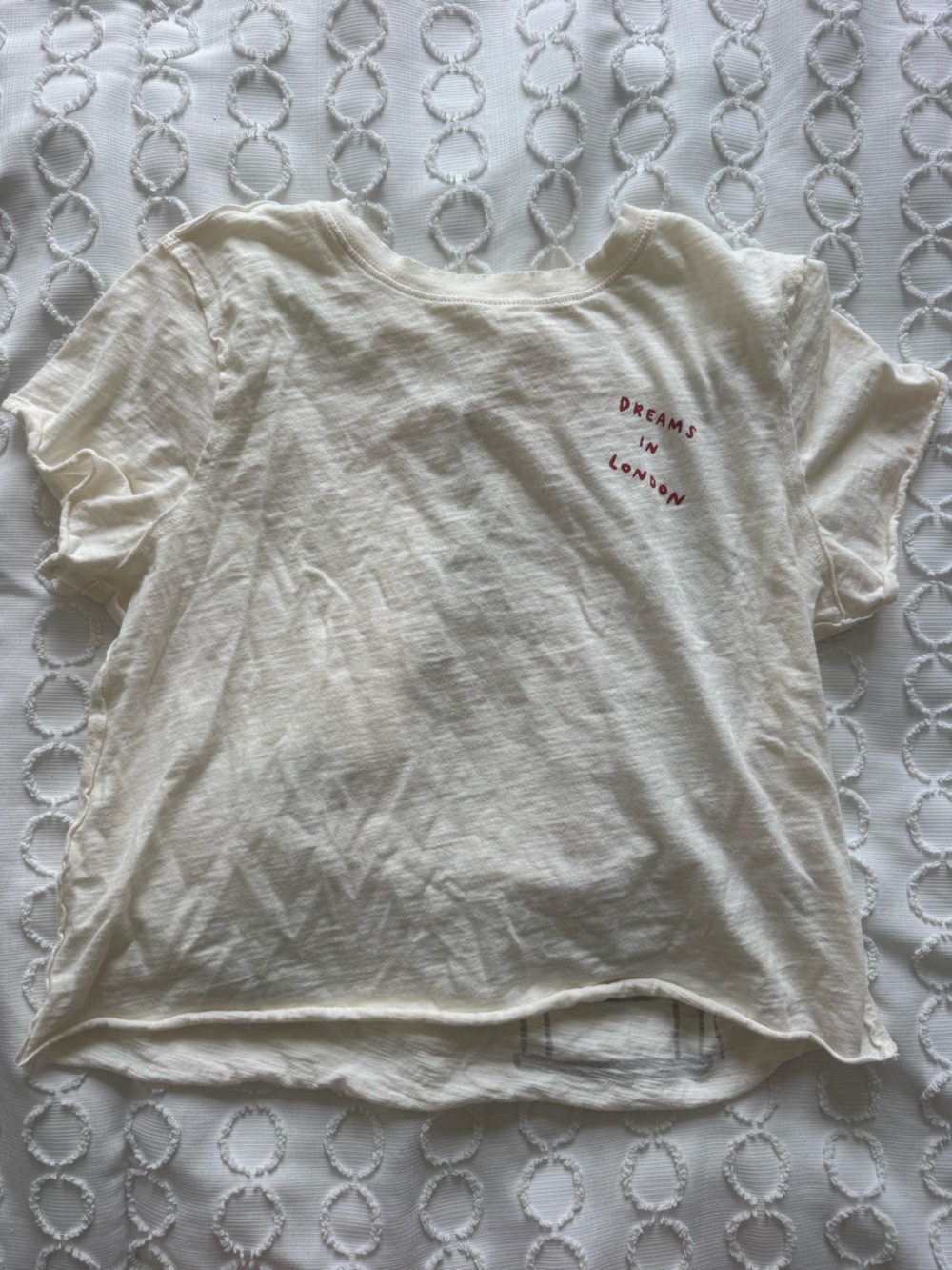Anthropologie Maeve Cream Graphic Tee